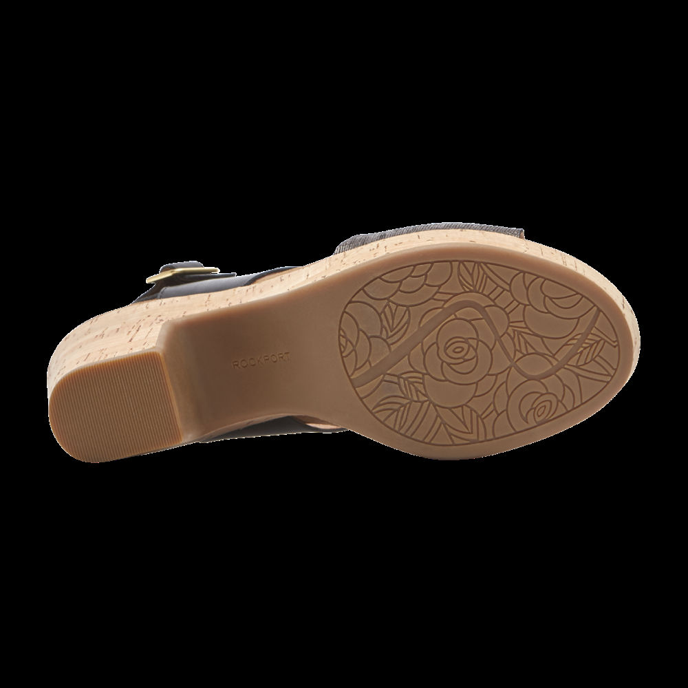 Rockport Sandaler Dame Svart - Vivianne 2 Part - YOAX31782